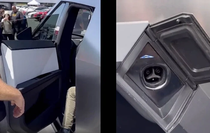 Videos: Opening Cybertruck door and charge port cover
