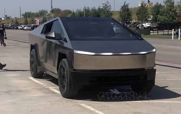 First RC (Release Candidate) Cybertruck from Giga TX is Out Front of GFTX for Investor Call [7/19/23]