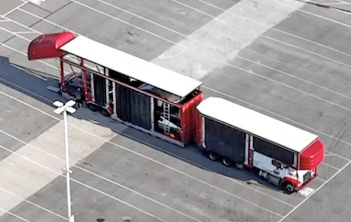 2 Cybertrucks Leaving GFTX On Special Enclosed Carrier!