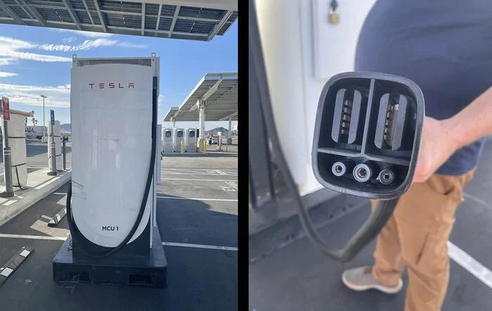 Cybertruck Megacharger compatibility possible? After Megacharger stall for smaller vehicles spotted