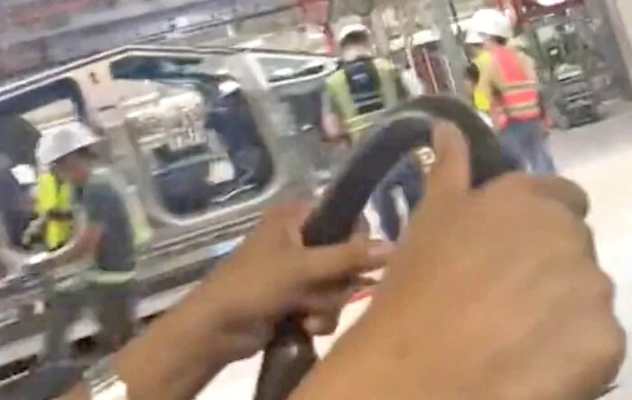 Spy Video of Cybertruck Release Candidate Being Built in GFTX