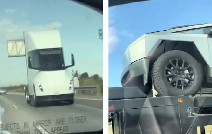 Tesla Semi trailering a Cybertruck! [Videos]