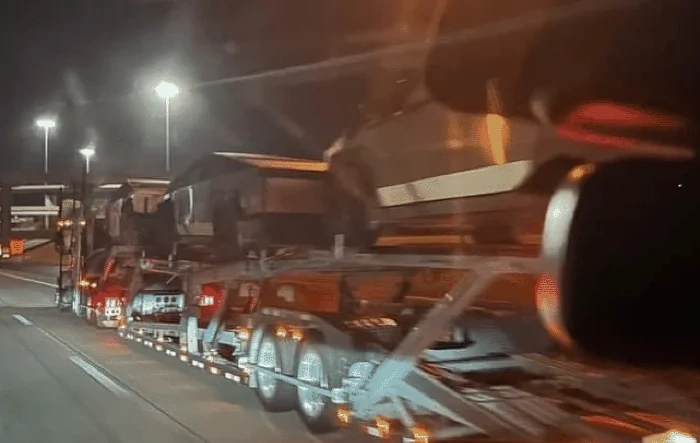Semis transporting Cybertrucks spotted on freeway