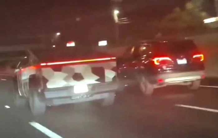 Video of Cybertruck at night -- all lights on + size comparison to Honda Pilot