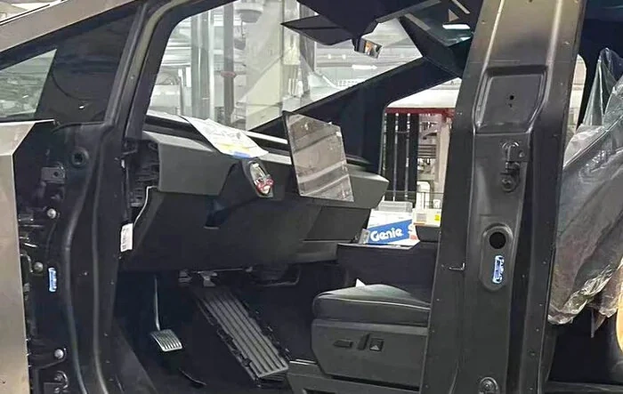 New peek at Cybertruck in general assembly at Giga Texas Factory 🫣 [8/24/23 photo]