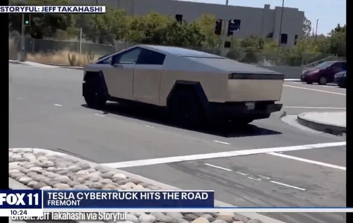 Cybertruck sightings even making local TV news 📺