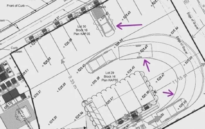 Cybertruck towing trailer seen in pull-through Supercharger design document
