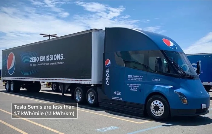 Pepsi's Tesla Semi Covers 1,600 Miles In Under 48 Hours
