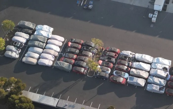 Spotted: Crash-Tested Cybertrucks (outside Tesla Crash Labs?)