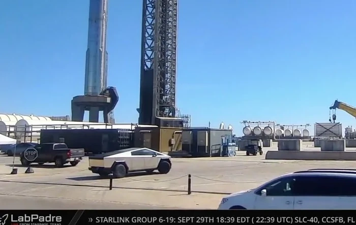 Cybertruck Spotted at Space X Starbase Driving Around!