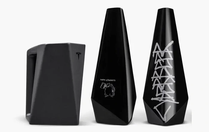 CyberBeer + CyberStein + CyberOpener hits Tesla Shop!  🛒 🛍️