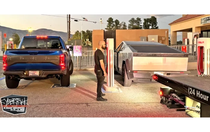 Cybertruck Breaks Down in Mojave + F-150 Raptor Size Comparison + ~350mile Range Prediction?