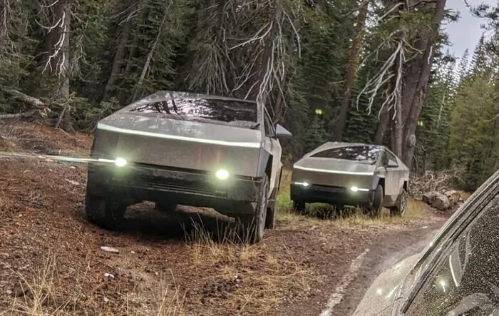 Cybertruck offroad tested on mud trails