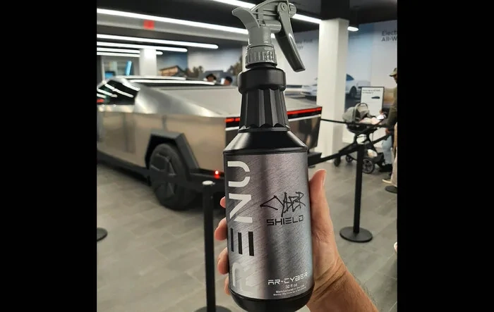 Sneak peek: Cyber Shield Cleaning & Protective Spray for Cybertruck Stainless Steel