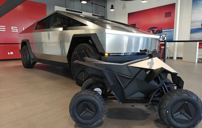 Cybertruck & Cyberquad a beautiful sight together... after 4 years of hopes & dreams